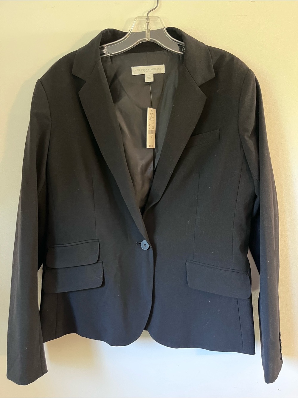 New York & Company Black Single-Button Women's Blazer